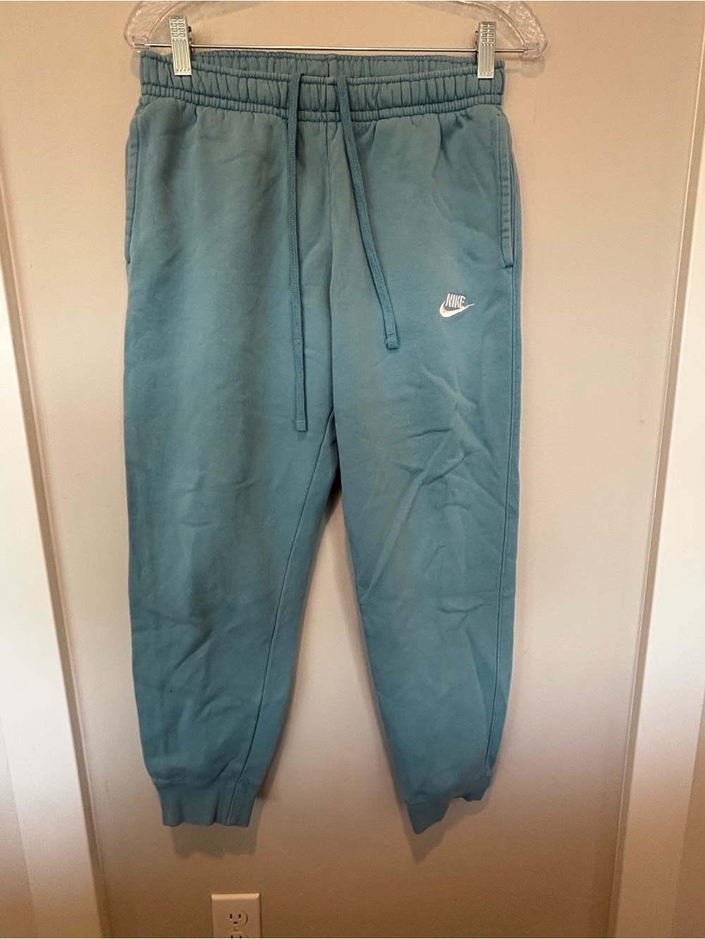 Nike Teal Blue Fleece Jogger Pants